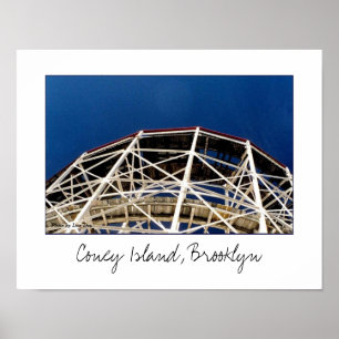 Poster do roller coaster do ciclone