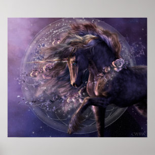 Poster do rosa do preto da quimera