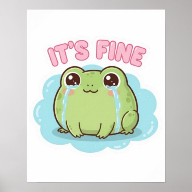 Poster do Sapo É Está Bem, Estética do Meme do Sap (Frente)