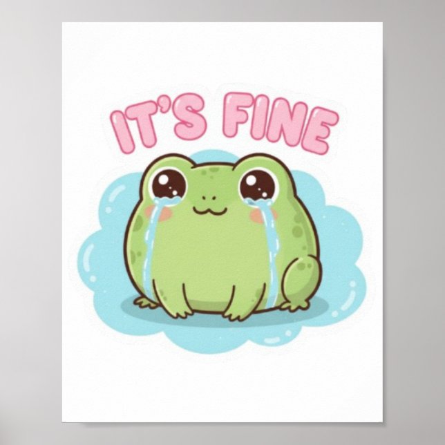 Poster do Sapo É Está Bem, Estética do Meme do Sap (Frente)