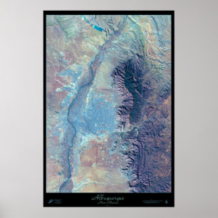 Poster do satélite de Albuquerque, New mexico