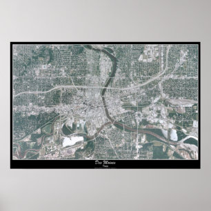 Poster do satélite de Des Moines, Iowa