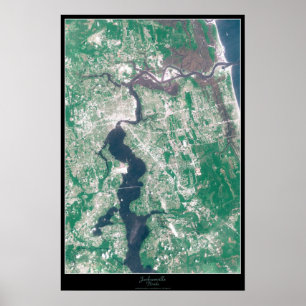 Poster do satélite de Jacksonville, Florida