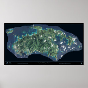 Poster do satélite de St John E.U. Virgin Islands