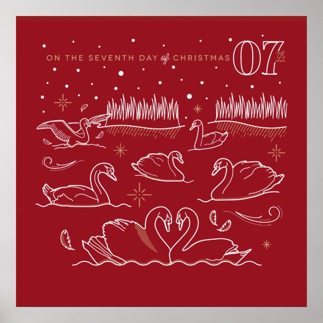 Poster do Sétimo Dia de Natal 24x24 (Frente)