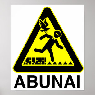 Poster do sinal de Abunai