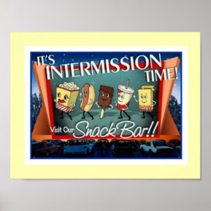 Poster do snack bar do intervalo