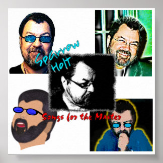 Poster do Sparrow Holt "Canções para o Mestre"