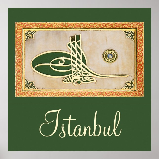 Poster do sultão otomano (Frente)