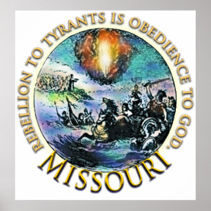 Poster do tea party de Missouri