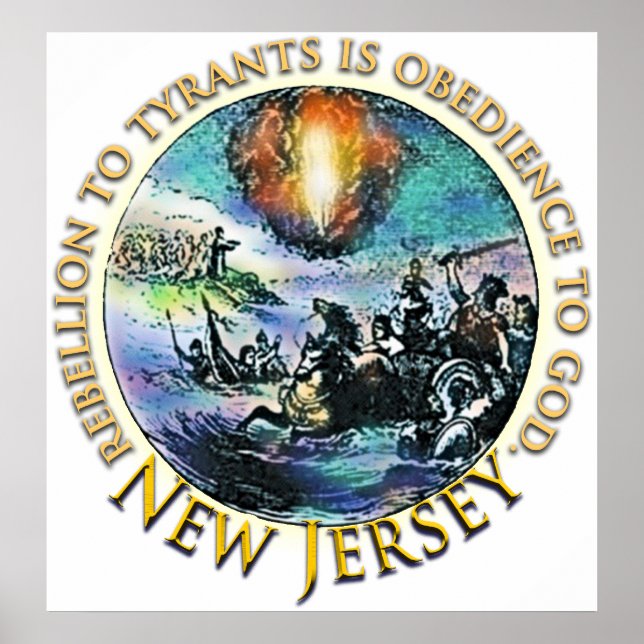 Poster do tea party de New-jersey (Frente)