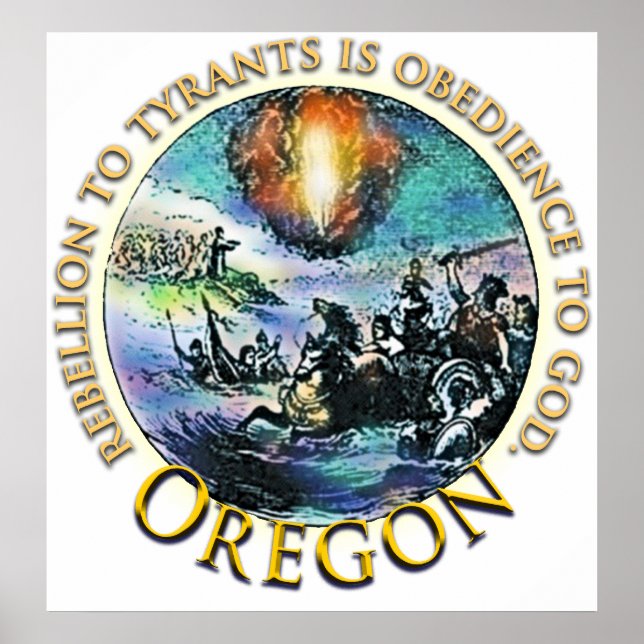 Poster do tea party de Oregon (Frente)
