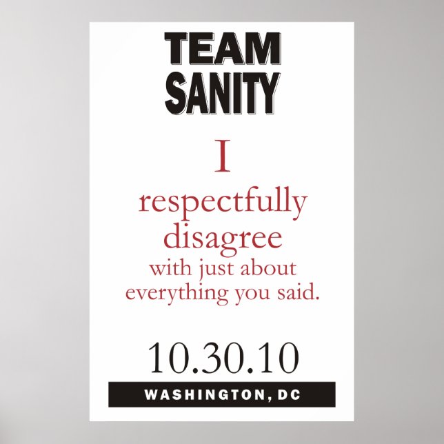 Poster do Team Sanity (Frente)
