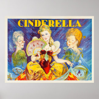 Poster do Teatro Vintage Cinderella