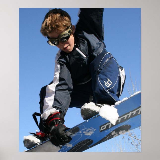 Poster do Teenager Snowboard (Frente)