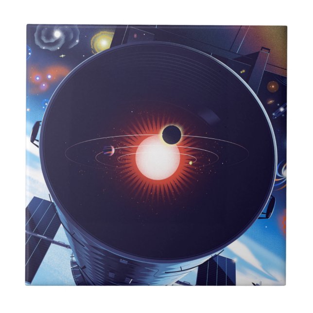 Poster do telescópio espacial Hubble. (Frente)