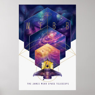 Poster do Telescópio Espacial James Webb.