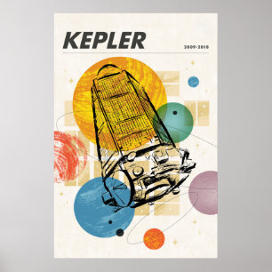 Poster do telescópio espacial Kepler.