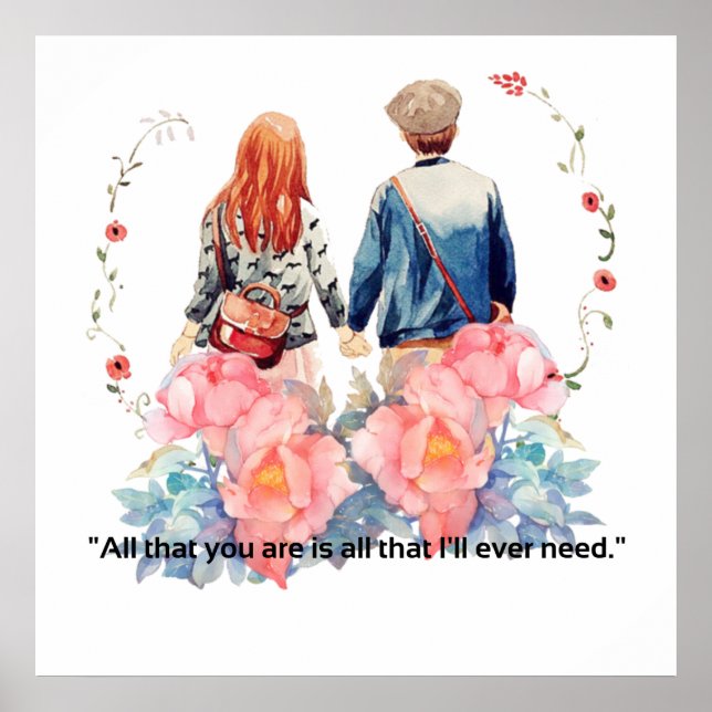 Poster do tema dia de os namorados do Design (Frente)