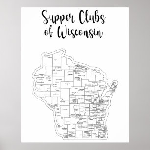 Poster do Tema do Clube de Apoio de Wisconsin