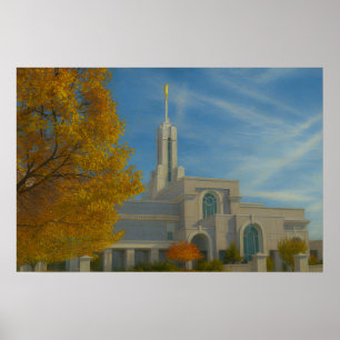Pôster do Templo de Monte Timpanogos Utah Pintura™