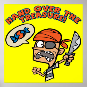 Poster do tesouro do pirata