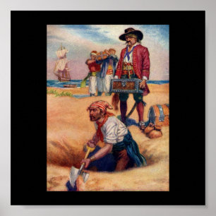 Poster do tesouro pirata