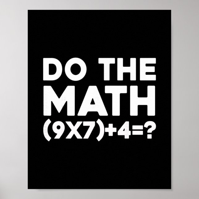 Poster Do The Math 67 Meme 1  (Frente)