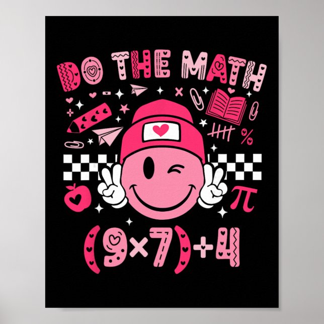 Poster Do The Math Six Seven 76 Meme Valentine's Day Math (Frente)