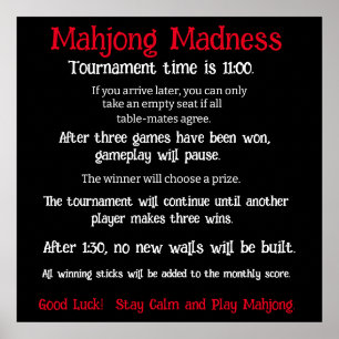 Poster do torneio Mahjong chinês