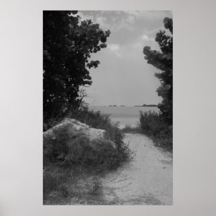 Poster do trajeto da praia