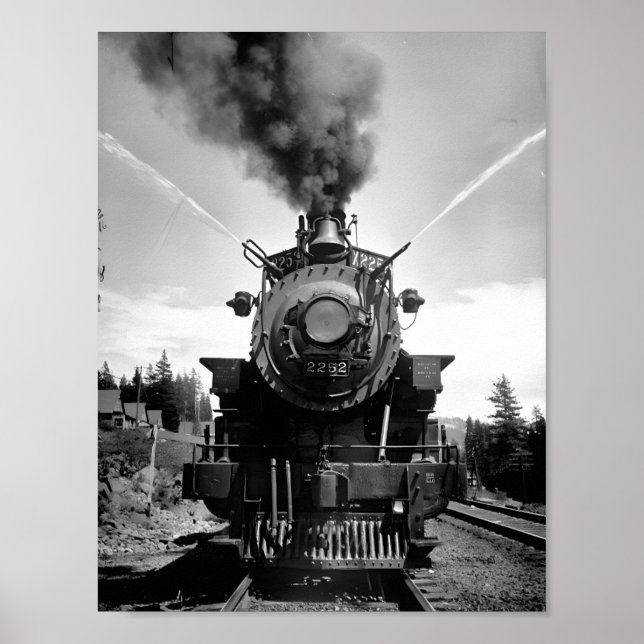 Poster do trem de incêndio do Pacífico Sul (Frente)