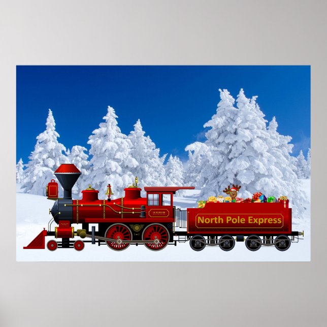 poster do trem de natal expresso polo norte (Frente)
