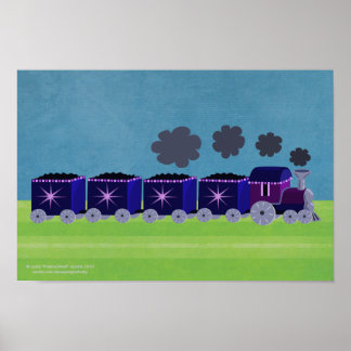 Poster do trem Indigo & Purple Choo