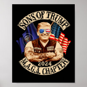 Poster Do Trump Maga Capítulo 2024 Engraçado