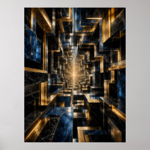 Poster do Túnel de Cubo Infinito -