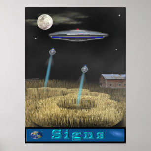 poster do UFO do cropcircle