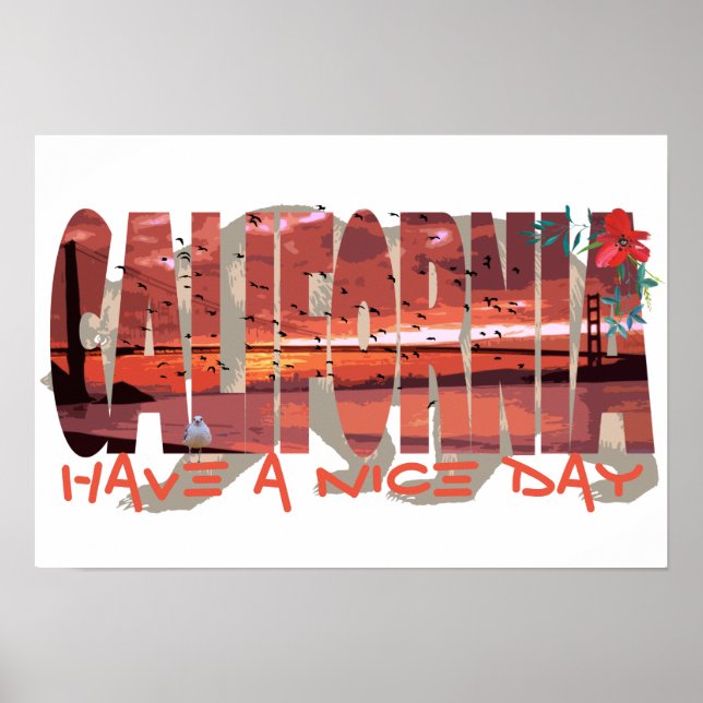 Poster do Urso da Califórnia (Frente)