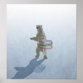 Poster do Urso Polar de Hula-Hoop