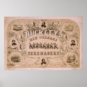 Poster do VAUDEVILLE de NOVA ORLEÃES Serenaders d