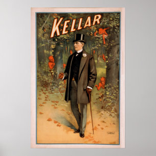 Poster do VAUDEVILLE do Illusionist do mágico de