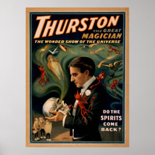 Poster do VAUDEVILLE do Illusionist do mágico de