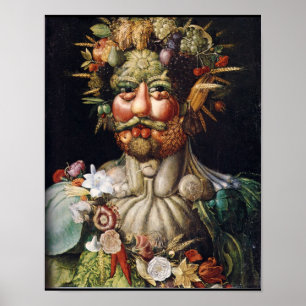 Poster do Vegetal-Man de Giuseppe Arcimboldo