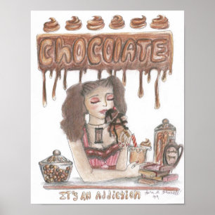 Poster do vício do chocolate