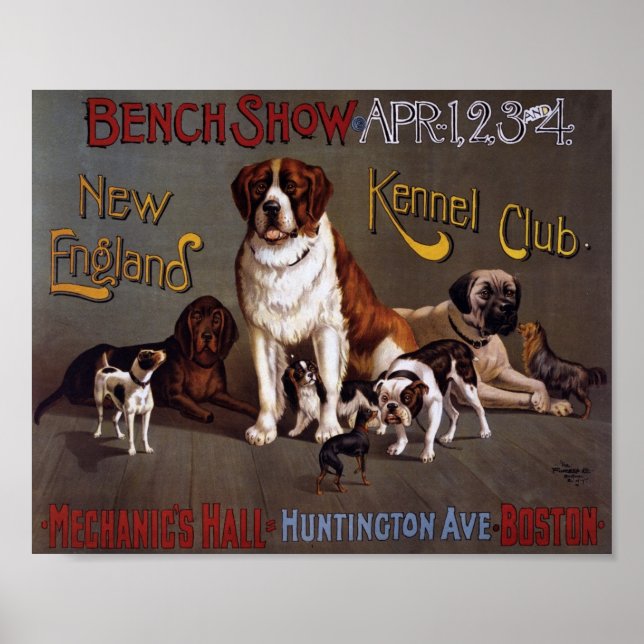 Poster do Vintage Dog Show (Frente)