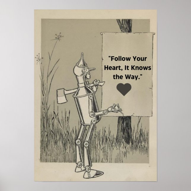 Poster do Vintage Wizard of Oz-Tin Man (Frente)