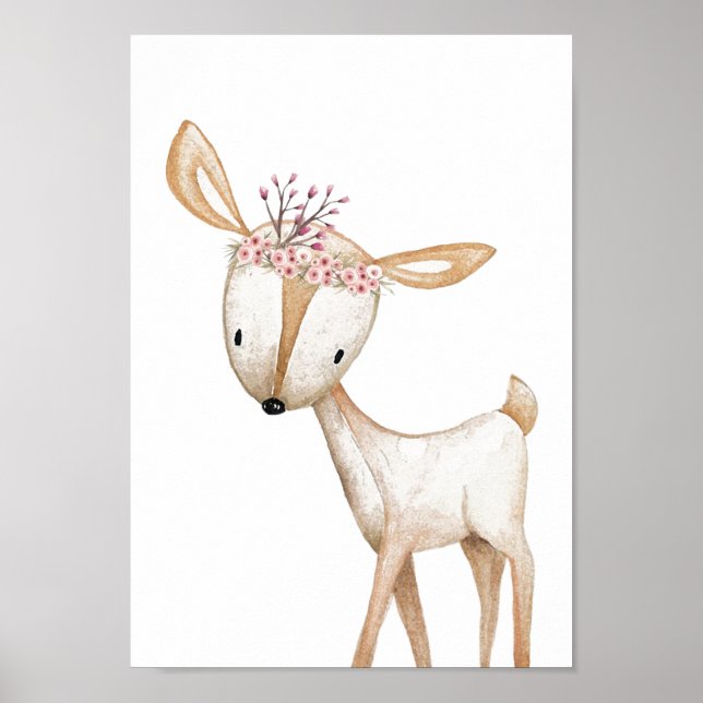 Poster do viveiro - Animais da Floresta (Frente)