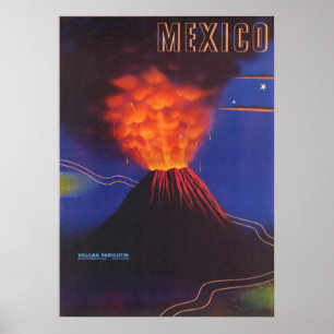 Poster do vulcão mexicano