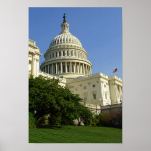 Poster do Washington DC do Capitólio dos E.U.