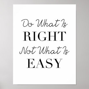 Poster Do What Is Right